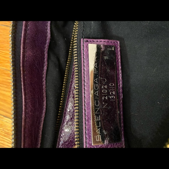Balenciaga Bag Purple City Bag - Picture 2 of 6